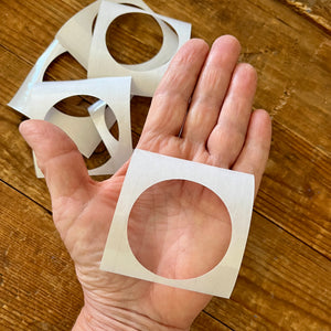 Clear tape circle template 2 inch (50mm) x 10