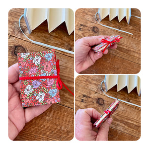 Accordion / concertina mini journal - blank pages