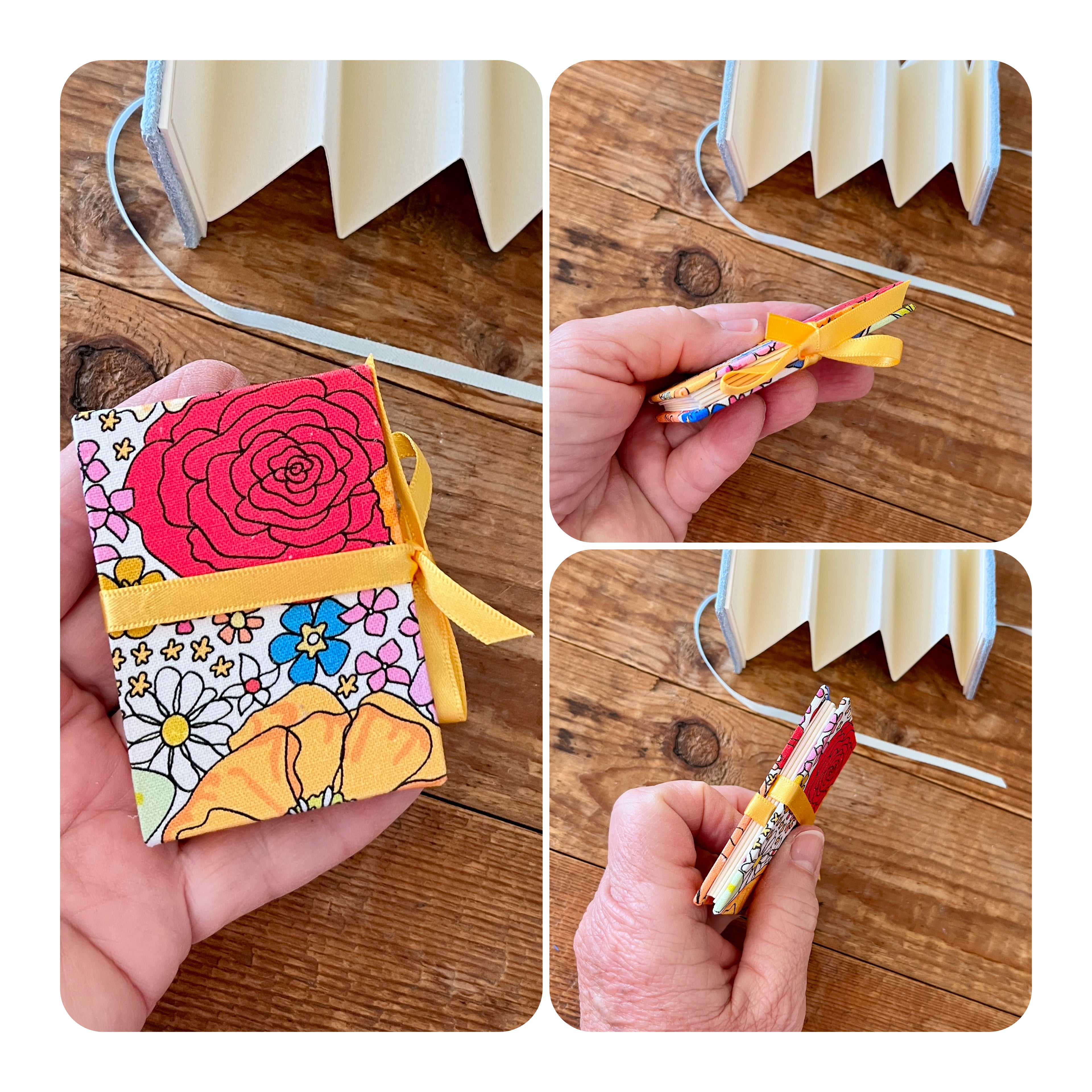 Accordion / concertina mini journal - blank pages