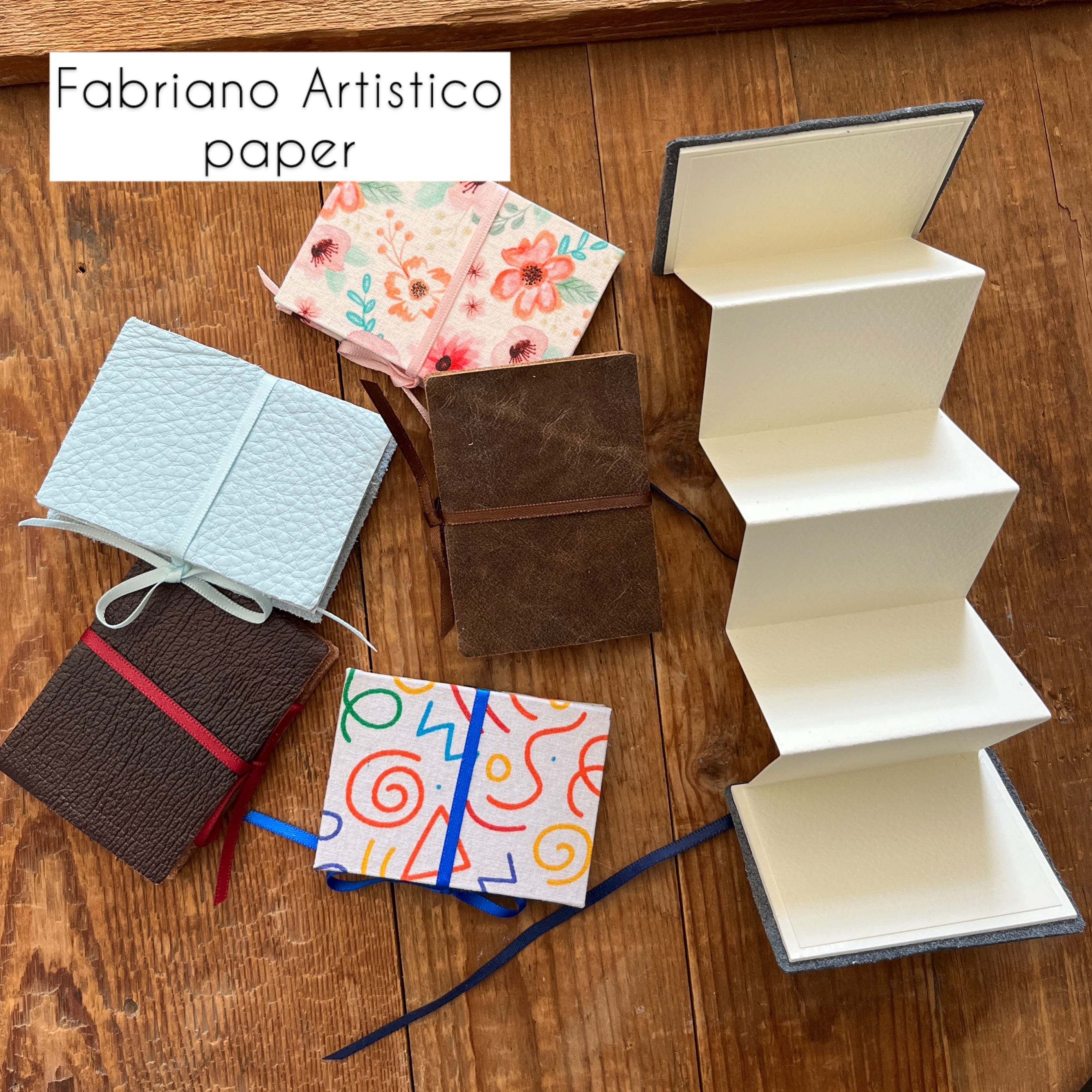 Accordion / concertina mini journal - blank pages