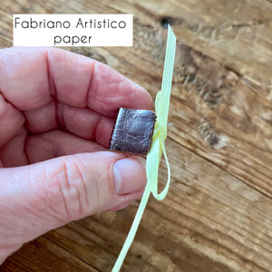 Teeny handmade journal in genuine leather - blank pages
