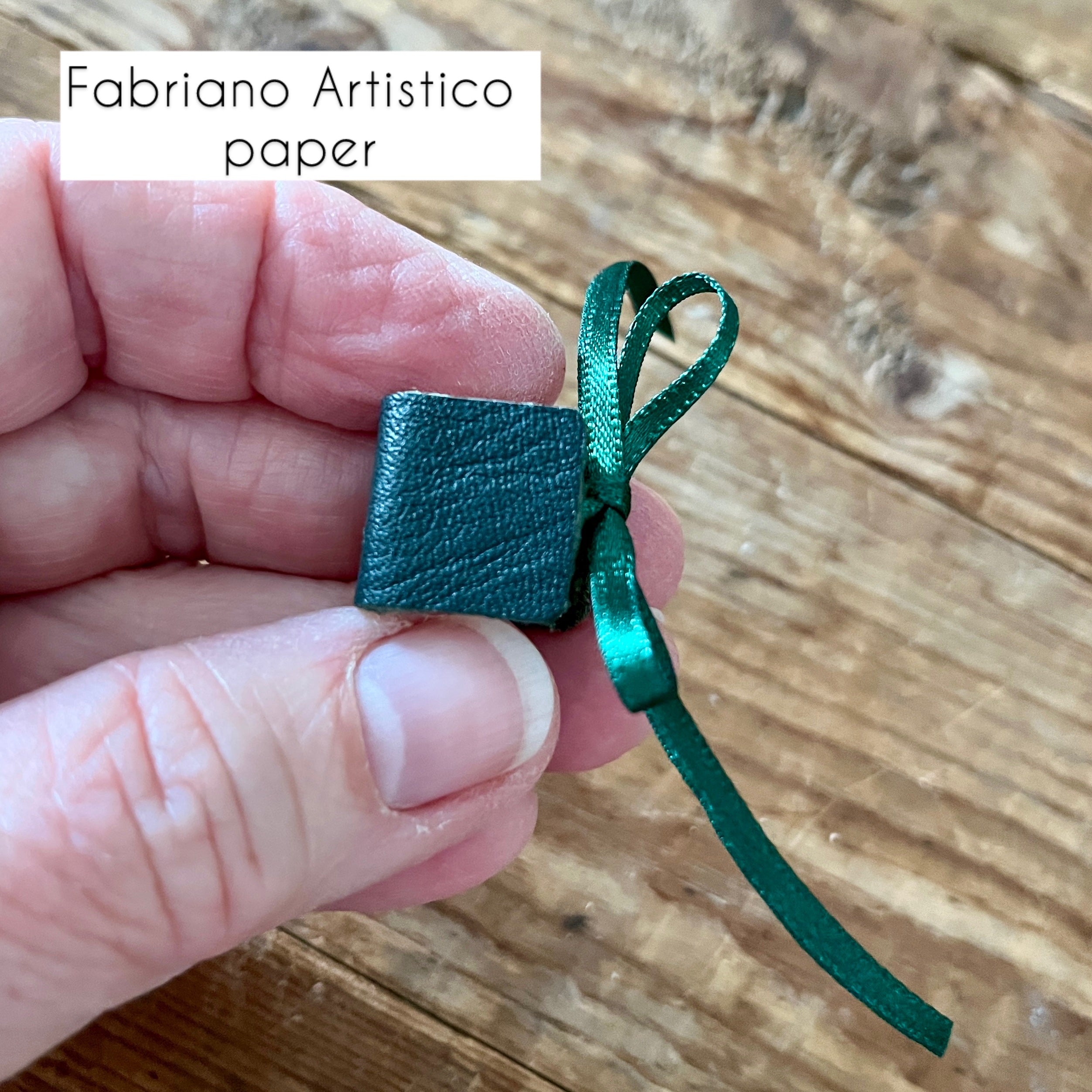 Teeny handmade journal in genuine leather - blank pages
