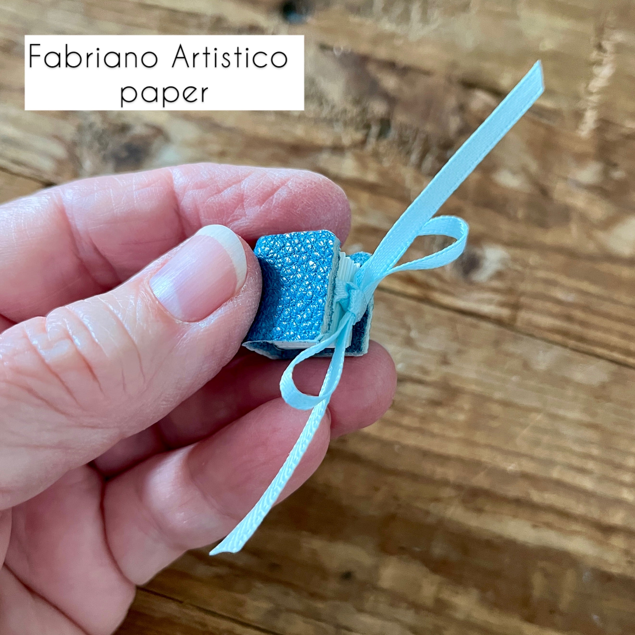 Teeny handmade journal in genuine leather - blank pages