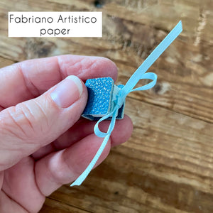Teeny handmade journal in genuine leather - blank pages