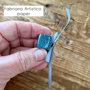 Teeny handmade journal in genuine leather - blank pages