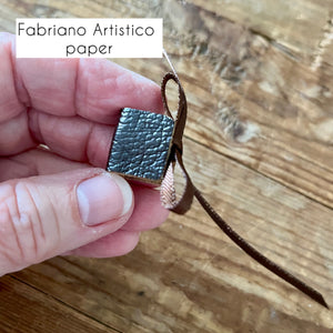 Teeny handmade journal in genuine leather - blank pages