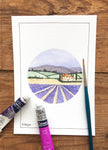 Tuscan lavender fields