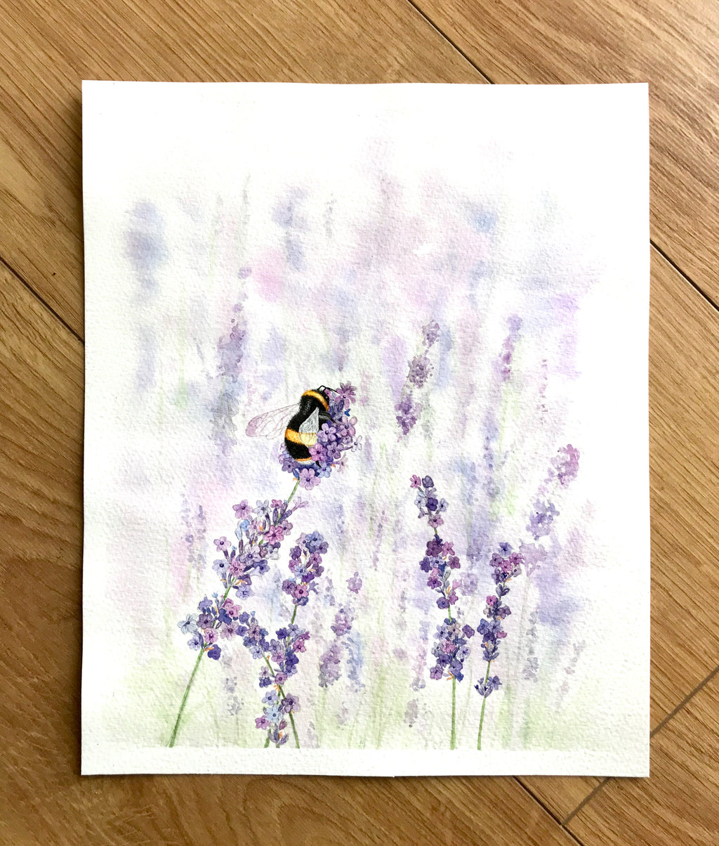 Lavender and bumblebee - SOLD