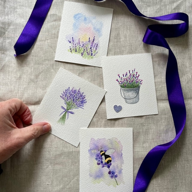 Lavender set of 4