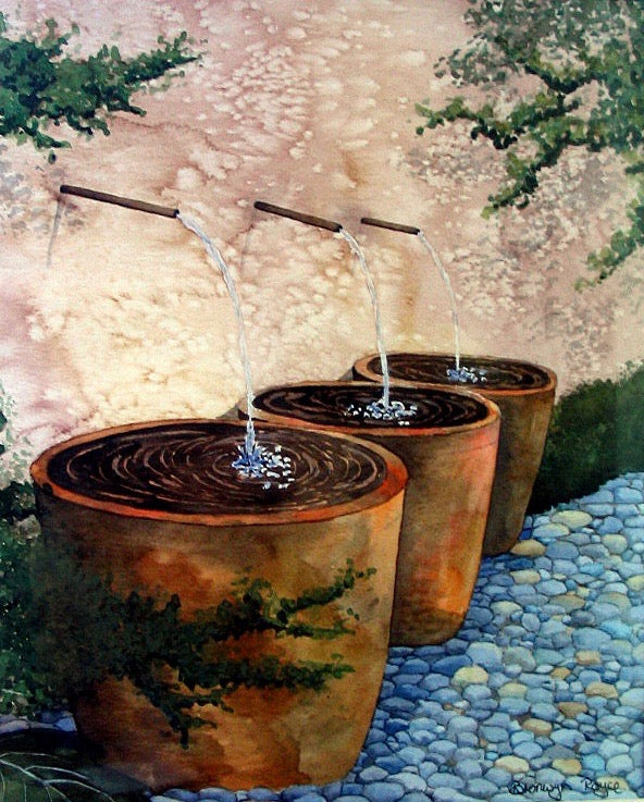 Terracotta fountains