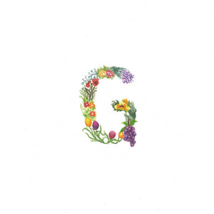 Flower Alphabet G