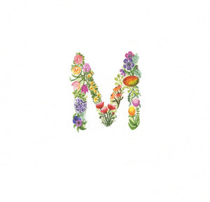 Flower Alphabet M